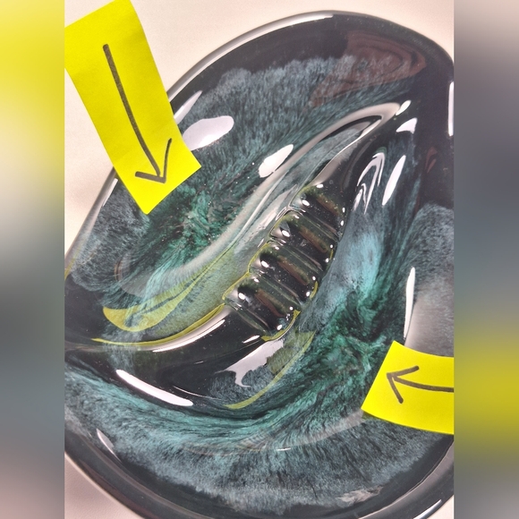 Green retro ashtray - Picture 13 of 15